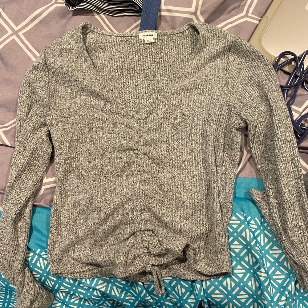 Garage Long Sleeve Tie Shirt